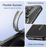 iPhone 15 Pro Max | iPhone 15 Pro Max - Valkyrie Silikone Hybrid Cover m. MagSafe - Sort - DELUXECOVERS.DK