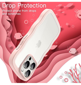 iPhone 14 Pro | iPhone 14 Pro - DeLX™ Wave Frame Silikone Cover - Pink - DELUXECOVERS.DK