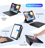 iPad 10.9" (2022) | iPad 11" (2025) / iPad 10.9" (2022) - Bluetooth tastatur-cover – Sort – DUX DUCIS™ - DELUXECOVERS.DK
