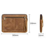 Macbook Sleeve | MacBook Pro, Air, Neo 13" - L'Empiri™ Truth Ægte Læder Sleeve - Retro Brun - DELUXECOVERS.DK