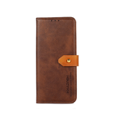 iPhone 15 Pro Max | iPhone 15 Pro Max - KHAZNEH™ Dual Læder Cover Etui M. Pung - Brun - DELUXECOVERS.DK