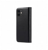 iPhone 11 | iPhone 11 - Vintage 2-i-1 plånboksfodral i läder (avtagbart skal) – Svart – DG.MING™ - DELUXECOVERS.SE