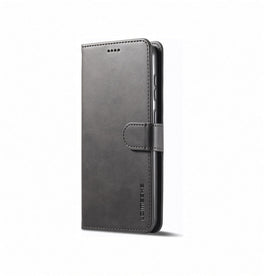 Samsung Galaxy S23 Plus | Samsung Galaxy S23+ - LC.IMEEKE™ Læder Cover M. Kortholder - Grå - DELUXECOVERS.DK