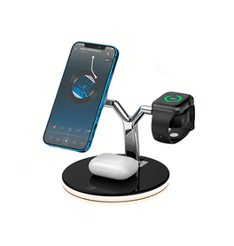3-i-1 & Multi-Ladestationer | 3-i-1 Trådløs Oplader med MagSafe – iPhone / Watch / AirPods – 23W - DELUXECOVERS.DK