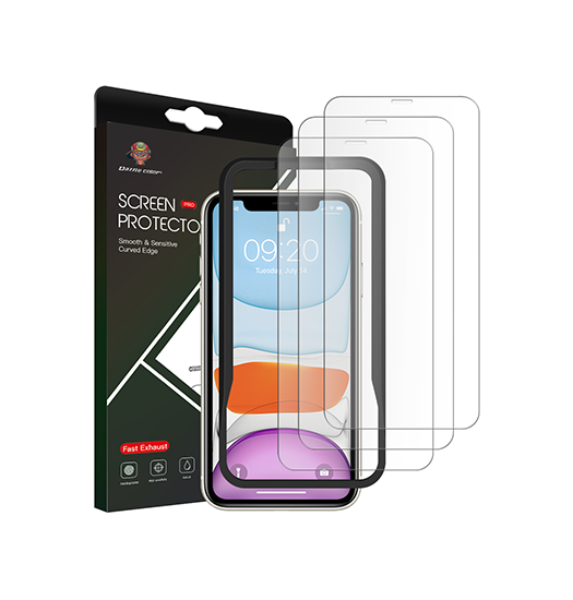 iPhone Beskyttelsesglas | iPhone 11 Pro Max - Dazzle Color™ Beskyttelsesglas Pakke - 3 Stk - DELUXECOVERS.DK