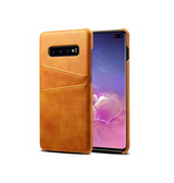 Samsung Galaxy S10 | Samsung Galaxy S10 - NX Design Læder Bagcover Lysebrun - DELUXECOVERS.DK