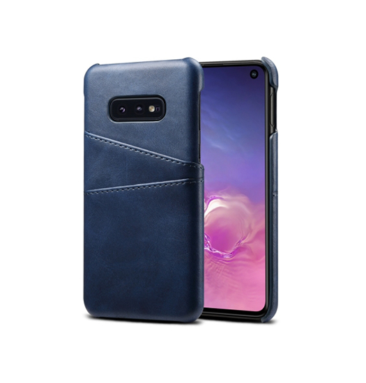 Samsung Galaxy S10e | Samsung Galaxy S10e - NX Design Læder Bagcover - Blå - DELUXECOVERS.DK
