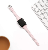 Apple Watch 42-49mm | Apple Watch (42/44/SE/45/46/49mm) - Wonder™ Classic Læder Rem - Rose - DELUXECOVERS.DK