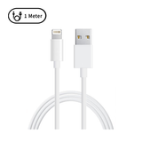 Kabel USB-A til Lightning | Lightning til USB-A | Oplade Data/Sync Kabel - Hvid - 1M - DELUXECOVERS.DK