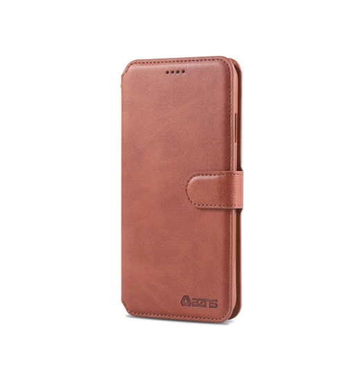 iPhone XS Max | iPhone XS Max - AZNS™ Diary Læder Etui / Taske M. Pung - Brun - DELUXECOVERS.DK
