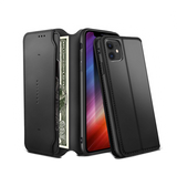iPhone 11 | iPhone 11 - Realike™ Folio Læder Cover M. Kortholder - Sort - DELUXECOVERS.DK