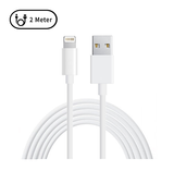 Kabel USB-A til Lightning | Lightning til USB-A | Oplade Data/Sync Kabel - Hvid - 2M - DELUXECOVERS.DK
