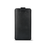 Huawei P40 Lite | Huawei P40 Lite - Verona Læder Sleeve M. Lukning - Black Onyx - DELUXECOVERS.DK