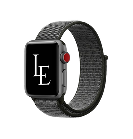 Apple Watch 42-49mm | Apple Watch (42/44/SE/45/46/49mm) - L'Empiri™ Nylon Velcro Rem - Stonegrey - DELUXECOVERS.DK