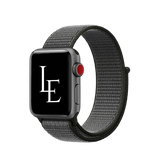 Apple Watch 38-42mm | Apple Watch (38/40/SE/41/42mm) - L'Empiri™ Nylon Velcro Rem - Stonegrey - DELUXECOVERS.DK