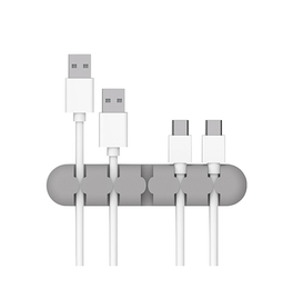 Kabelorganisering | ORICO™ | Skrivebord Silikone Kabel holder til 5 stk - Grå - DELUXECOVERS.DK