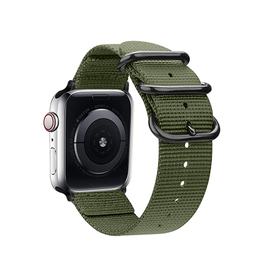 Apple Watch 42-49mm | Apple Watch (42/44/SE/45/46/49mm) - Nato Military Nylon Rem - Army Green - DELUXECOVERS.DK