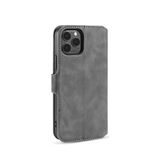 iPhone 11 Pro | iPhone 11 Pro - DG.MING™ Classical Læder Etui / Taske M. Pung - Grå - DELUXECOVERS.DK