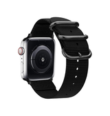 Apple Watch 42-49mm | Apple Watch (42/44/SE/45/46/49mm) - Nato Military Nylon Rem - Black Onyx - DELUXECOVERS.DK