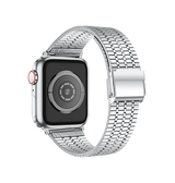 Apple Watch 42-49mm | Apple Watch (42/44/SE/45/46/49mm) - L'Empiri™ Marbella Rustfrit Stål Rem - Sølv - DELUXECOVERS.DK