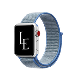 Apple Watch 38-42mm | Apple Watch (38/40/SE/41/42mm) - L'Empiri™ Nylon Velcro Rem - Blå - DELUXECOVERS.DK