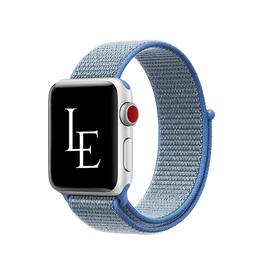 Apple Watch 38-42mm | Apple Watch (38/40/SE/41/42mm) - L'Empiri™ Nylon Velcro Rem - Blå - DELUXECOVERS.DK