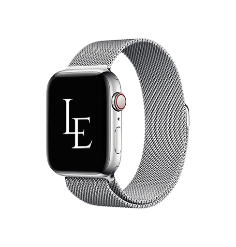 Apple Watch 38-42mm | Apple Watch (38/40/SE/41/42mm) - L'Empiri™ Milanese Loop - Sølv - DELUXECOVERS.DK