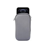 iPhone 12 Pro | iPhone 12 Pro - Simple Nylon Sleeve Etui M. Lynlås - Grå - DELUXECOVERS.DK