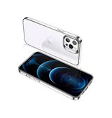 iPhone 12 Pro | iPhone 12 Pro - ESR Pietet™ Tyndt Silikone Cover - M. Sølv Kant - DELUXECOVERS.DK
