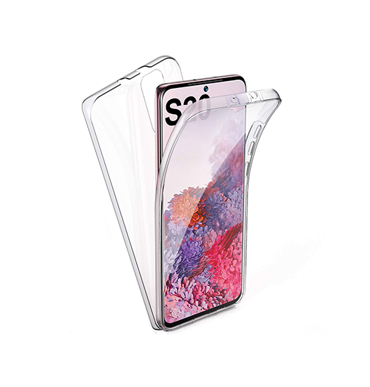 Samsung Galaxy S20 | Samsung Galaxy S20 - Full Cover 360° Silikone Transparent - DELUXECOVERS.DK