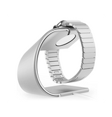 Apple Watch Opladere & Standere | Apple Watch - CNC Aluminium Dock / Oplader Stand - Sølv - DELUXECOVERS.DK