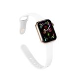 Apple Watch 38-42mm | Apple Watch (38/40/SE/41/42mm) - ICON™ Tynd Classic Silikone Rem - Hvid - DELUXECOVERS.DK