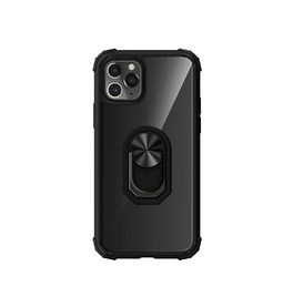 iPhone 11 Pro | iPhone 11 Pro - Cover M. Ring & Magnetisk Kickstand - Sort - DELUXECOVERS.DK