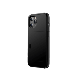 iPhone 12 Pro | iPhone 12 Pro - Deluxe™ Håndværker Cover M. Kortholder - Sort - DELUXECOVERS.DK