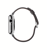 Apple Watch 38-42mm | Apple Watch (38/40/SE/41/42mm) - Deluxe™ Classic Læder Rem - Stone - DELUXECOVERS.DK