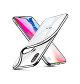 iPhone XS Max | iPhone XS Max - Deluxe™ Frame Silikone Cover - Sølv - DELUXECOVERS.DK