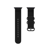 Apple Watch 42-49mm | Apple Watch (42/44/SE/45/46/49mm) - Nato Military Nylon Rem - Black Onyx - DELUXECOVERS.DK