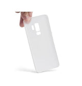 Samsung Galaxy S9+ | Samsung Galaxy S9+ (Plus) - Ultratynd Matte Series Cover V.2.0 - Hvid/Klar - DELUXECOVERS.DK