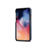 iPhone 11 Pro | iPhone 11 Pro - NX Design™ Læder Cover M. Kortholder - Blå - DELUXECOVERS.DK