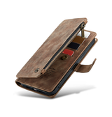 iPhone 14 Pro Max | iPhone 14 Pro Max - CaseMe™ Multifunktionel Læder Etui / Pung - Brun - DELUXECOVERS.DK