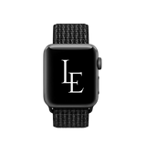 Apple Watch 42-49mm | Apple Watch (42/44/SE/45/46/49mm) - L'Empiri™ Nylon Velcro Rem - Sort - DELUXECOVERS.DK