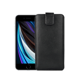 iPhone 7/8 Plus | iPhone 7/8 Plus - Verona Læder Sleeve M. Lukning - Black Onyx - DELUXECOVERS.DK