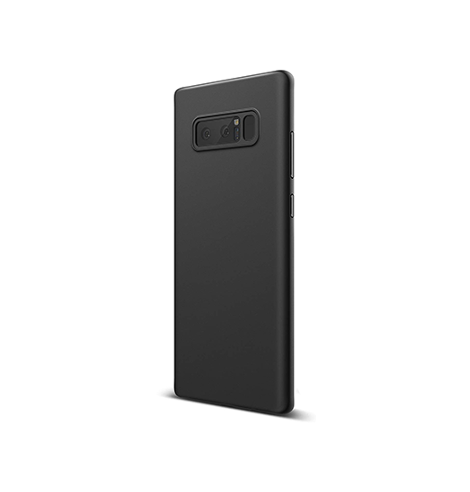 Samsung Note 8 | Samsung Galaxy Note 8 - Novo Frosted Matte Slim Silikone Cover - Sort - DELUXECOVERS.DK