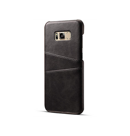 Samsung Galaxy S8 | Samsung Galaxy S8 - NX Design Læder Bagcover - Sort - DELUXECOVERS.DK