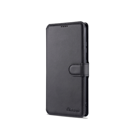 Samsung Galaxy S21 Ultra | Samsung Galaxy S21 Ultra - AZNS™ Diary Læder Etui / Taske M. Pung - Sort - DELUXECOVERS.DK