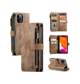 iPhone 11 Pro | iPhone 11 Pro - CaseMe™ Multifunktionel Læder Etui / Pung - Brun - DELUXECOVERS.DK