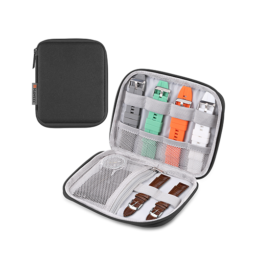 Apple Watch Tilbehør | Nylon Taske Portfolio Til Remme (Small) - Sort - DELUXECOVERS.DK