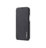 iPhone 13 Mini | iPhone 13 Mini - LC.IMEEKE™ Læder Flip Cover M. Kortholder - Sort - DELUXECOVERS.DK