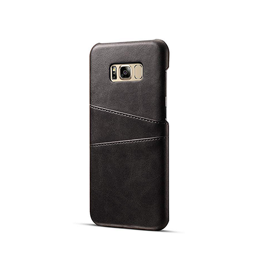 Samsung Galaxy S8+ | Samsung Galaxy S8+ (Plus) - NX Design Læder Bagcover - Sort - DELUXECOVERS.DK
