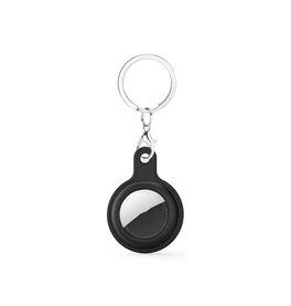 Airtag | Apple AirTag 1/2 Deluxe™ Silikone Nøglering - Sort - DELUXECOVERS.DK
